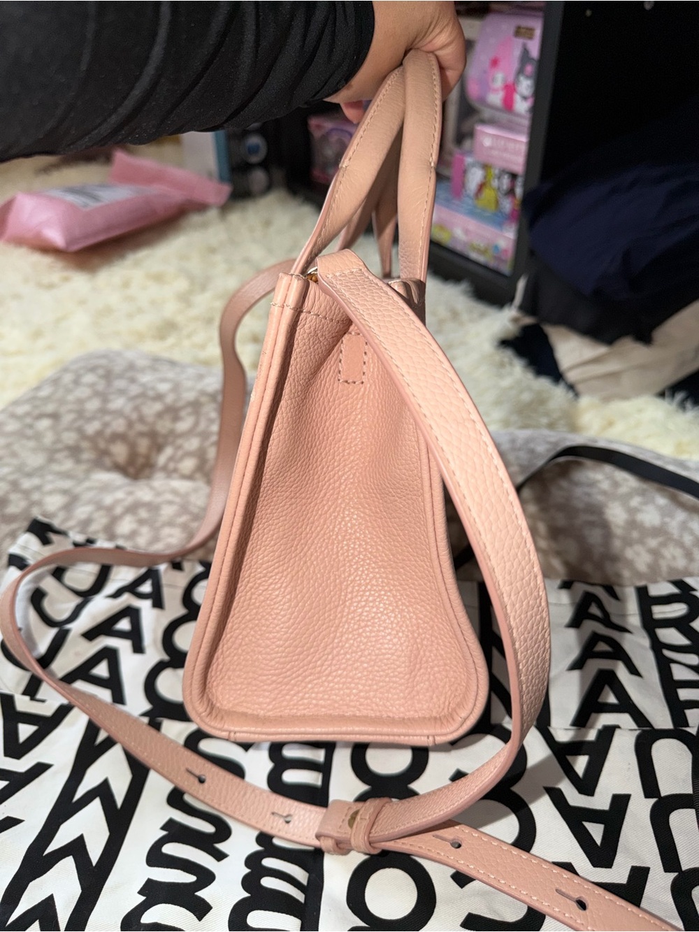 Marc Jacobs Pink The Tote Bag - Leather Tote - Picture 7 of 8